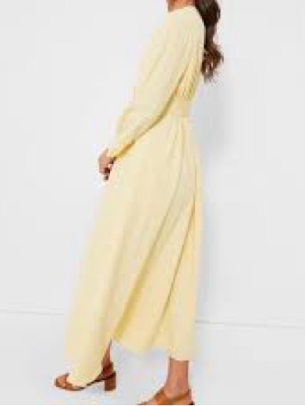 Tuckernuck Pale Yellow Striped Long-Sleeve Seersucker Maxi Dress - Picture 3 of 3